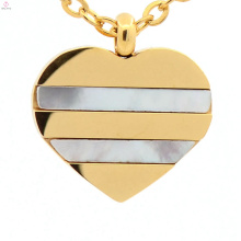 Mais recente boa qualidade ouro prata coração jóias encantos pingente para as mulheres